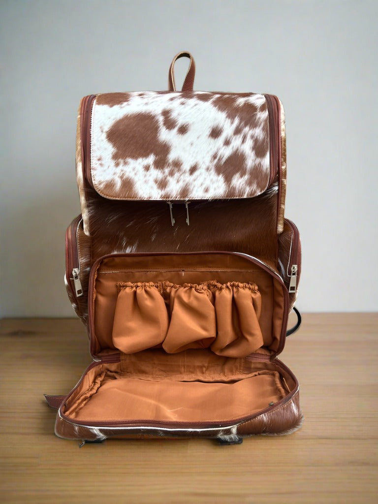 Genuine Cowhide Back Pack/Diaper Bag authentic