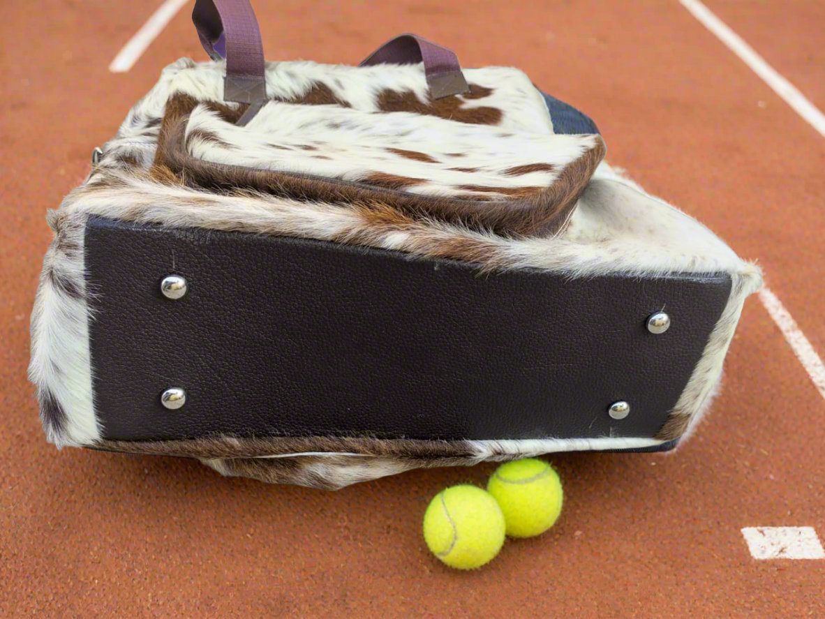 Cowhide Leather Tennis Bag