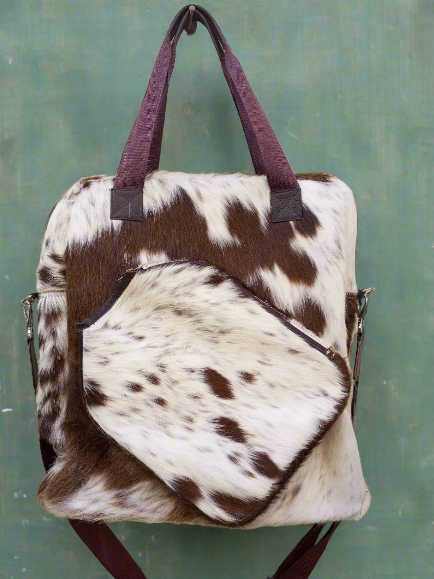 Cowhide Leather Tennis Bag