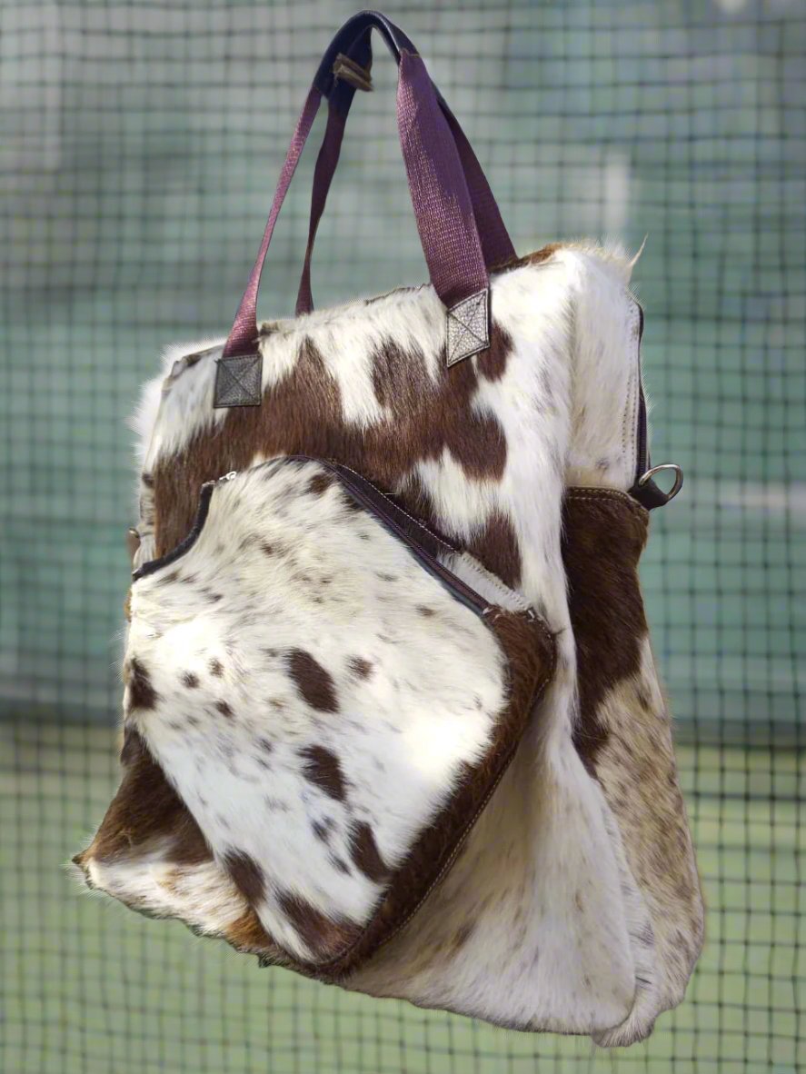 Cowhide Leather Tennis Bag