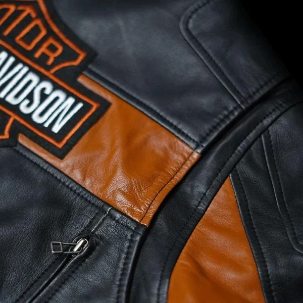 mens leather jacket black biker jacket for men harlegy davidson jacket men biker jackets for men genuine leather jacket 
