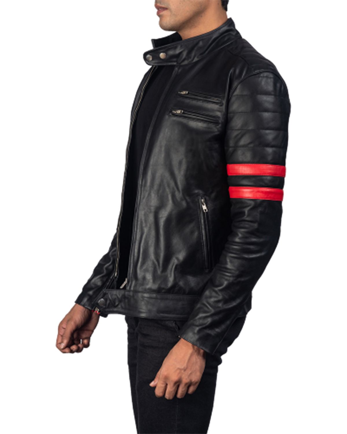 mens leather jacket genuine leather jacket for men black cafe racer leather jacket for men black biker jacket men motorcycle jacket men mens biker fashion black leather jacket men